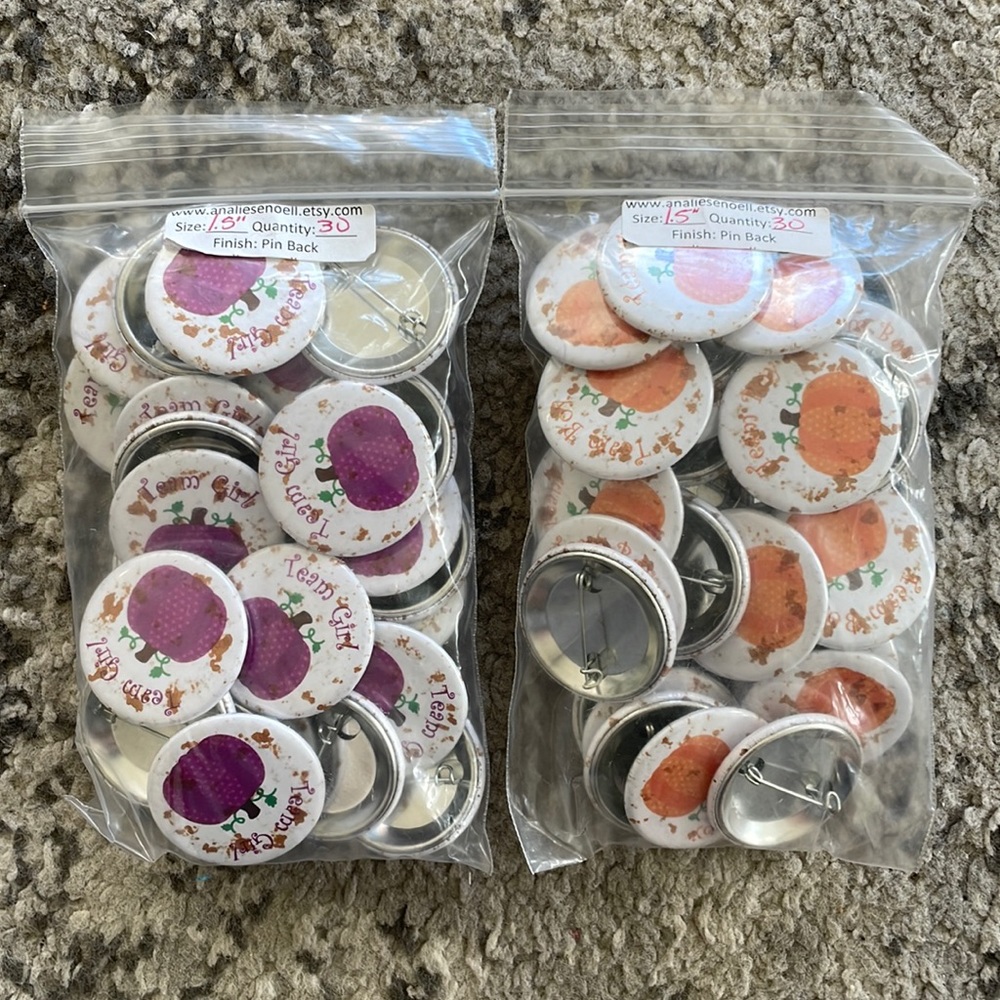 Gender Reveal Pumpkin Pins